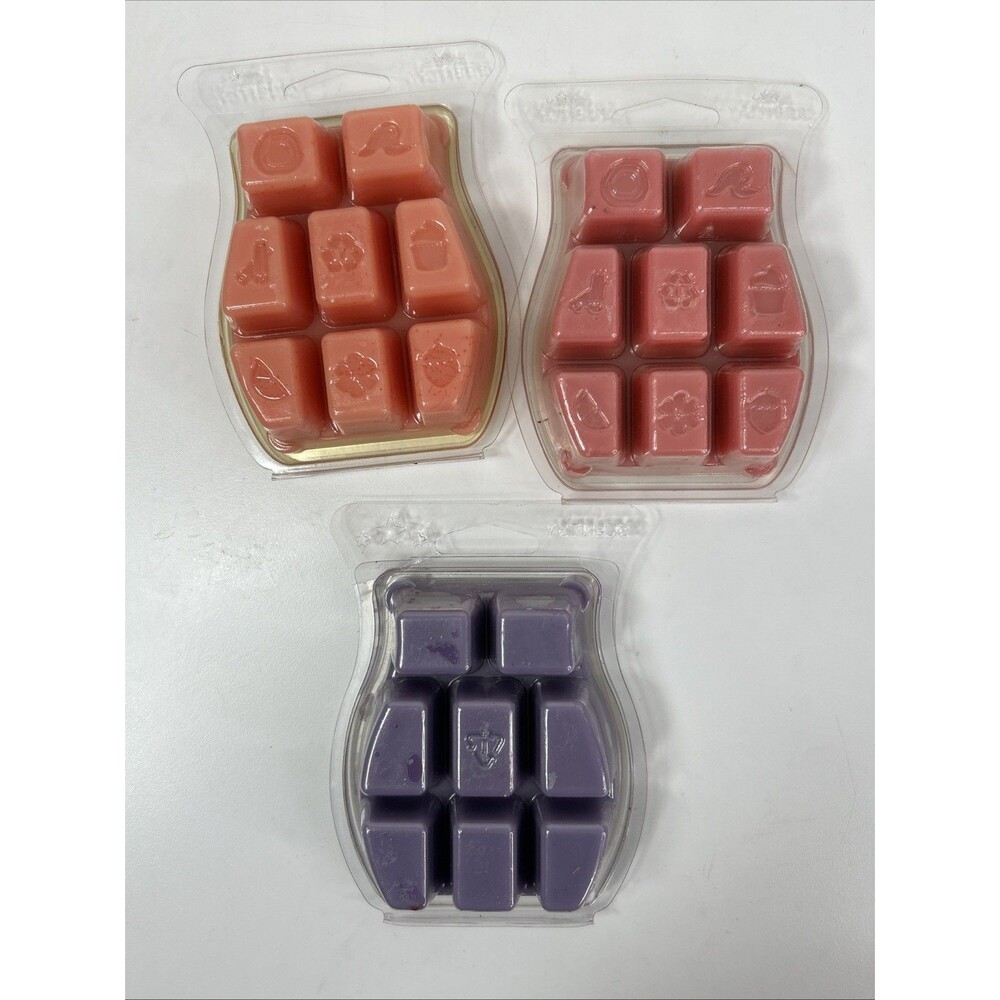 Scentsy Wax Melt Bars Lot Mango Shortcakes Pink Sugarberry Mint Coastal Sunset - Picture 3 of 4